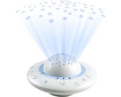 Alecto Baby Projector - Rustgevende Slaapliedjes - Babyprojector met Muziek - BC-125 - Wit