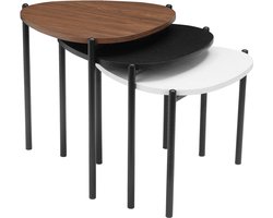 Alek|Salontafel Set van 3 in multicolour