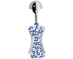 Alessi Anna G - Kurkentrekker - Delft Editie - AlkiPaper / Chroom - Blauw / Wit