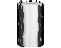 Alessi Barkroll Keukenrolhouder - RVS - Zwart