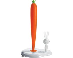 Alessi Bunny & Carrot - keukenrolhouder - Fel wit