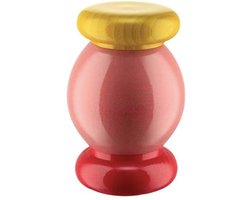 Alessi - Ettore Sottsass - Twergi Kruidenmolen In Beukenhout - Roze/Rood/Geel