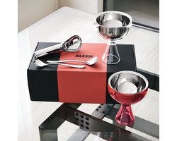Alessi Giftset-Alessi & Ice Cream-5-pcs-Fuchsia-Clear