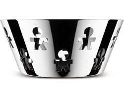 Alessi Girotondo pierced basket - Schaal - Zilver