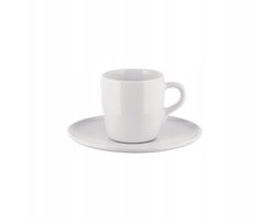 Alessi ITSUMO Espressokopje met Schotel 85 ml - Wit porselein