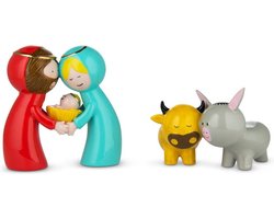 Alessi Kerstfiguren Happy Eternity Baby - AGJ01S2 - 2 stuks - door Massimo Giacon & Marcello Jori