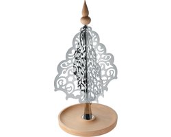 Alessi - Marcel Wanders - Dressed for X-Mas Kerstornament - 18/10 RVS - Beukenhout