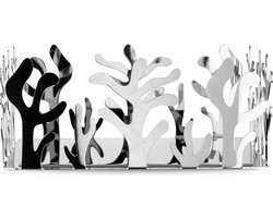 Alessi Mediterraneo ESI18 Design Servethouder, roestvrij staal, gepolijst, 18,5 x 21,3 x 13,5 cm