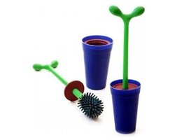 Alessi Merdolino Toiletborstel - Kunststof - Blauw / Groen