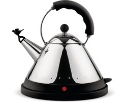 Alessi MG32 B  - Waterkoker - RVS/Zwart