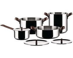 Alessi Pannenset PU100S7 Edo - RVS - Inductie - 7-delig