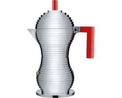 Alessi Percolator Pulcina - MDL02/6 R - Rood - 6 kops - door Michele De Lucchi
