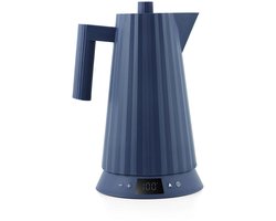 Alessi Plissé Waterkoker Temperatuur Controle Blauw 1,7 L