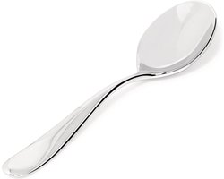 ​Alessi Serveerlepel Nuovo Milano - 5180/11 - Ontworpen door Ettore Sottsass - Hoogwaardig 18/10 Roestvrij Staal - Elegant en Tijdloos Design - Lengte 24 cm - Vaatwasserbestendig - Ideaal voor het Serveren van Diverse Gerechten​