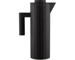 Alessi Thermoskan Plissé - MDL12 B - Zwart - 1 Liter - door Michele De Lucchi