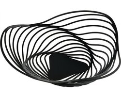 ALESSI Trinity Fruitschaal 33 cm zwart