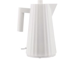 Alessi Waterkoker Plissé - droogkookbeveiliging - Wit - Michele de Lucchi - 1 liter - MDL06/1 W