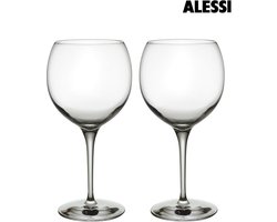 Alessi wijnglas Groot - hoogte 22 cm - 2 stuks