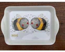 Alex Clark Dienblad Klein Formaat Bees ~ Melamine Tray Bijen