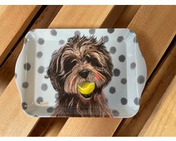 Alex Clark Dienblad Klein Formaat Hond ~ Melamine Tray Doodle
