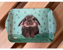 Alex Clark Dienblad Klein Formaat Konijn ~ Melamine Tray Bramble