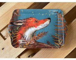 Alex Clark Dienblad Klein Formaat Vos ~ Melamine Tray Fox