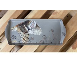 Alex Clark Dienblad Medium Uil ~ Melamine Tray Owl