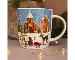 Alex Clark Kerst Mok Speculaas dorp ~ Gingerbread Village
