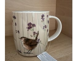 Alex Clark Mok Merel en bloem ~ Wren and Verbena