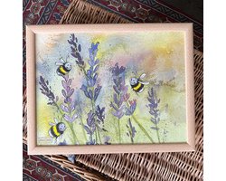 Alex Clark Schootkussen Bijen ~ Lavender Bees