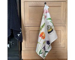 Alex Clark Theedoek Bijen ~ Bee and Foxglove