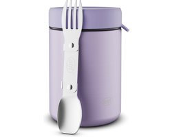 Alfi Voedseldrager - Voedselcontainer - 350ml - Pastel Lavender Mat