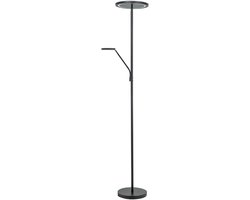 Alicante Uplighter met leesarm zwart 2200-3350k dimbaar - Modern - Highlight