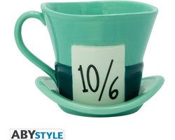 Alice in Wonderland Mad Hatter 3D kopje Kop meerkleurig Unisex