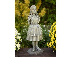 Alice Tuinbeeld - Hars Beeld - Tuin Decoratie - Zware Kwaliteit - 43 cm Hoog - Brons