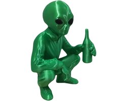 Alien Klein Buitenaards Standbeeld Verzamelfiguren Grappig Sculptuur Boomdecoratie Gazon Sieraden Woonkamer voor Slaapkamer Woonkamer Patio en