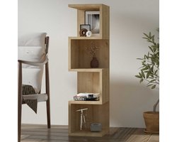 Alin Boekenplank | 100% MELAMINE | Saffier Eiken - Emob - Boekenkast - Bruin - Melamine; Spaanplaat