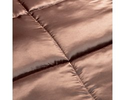 All-in One Lazy Satijnen Dekbed Bruin - Dekbed voor het hele jaar 140 x 200 cm