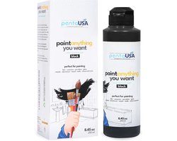 All-in-one waterdichte verf voor badkamer, tegels, wastafels, en meubels - 250ml (Zwart)