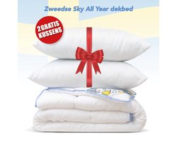All Year dekbed + 2 Hoofdkussen - Litsjumeaux - Dekbed Set - 240x220 cm