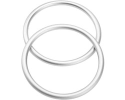 All4You - Baby Sling Ringen - Aluminium - Zachte Stof - Ademend - Babydrager - Ringen - Katoenen Heupstoel - Accessoire voor Baby's - Peuters - Pasgeboren - Kinderen - Grijs