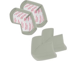 All4You - Hoekbeschermers - Zacht Schuim - Meubels - Trappen - Tafels - Open Haarden - Grijs - 4 Stuks - Kinderveiligheid - Hoekbescherming Bijzettafels - Bescherming - Grijs Model.