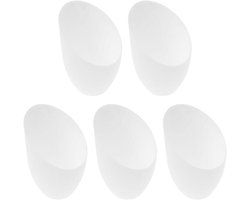 All4You - Lampenkappen - Verlichting - 5 stuks - Unieke vorm - Klokvormig - Meerkoppige staande lamp - Witte lampenkap - Geschikt voor vloerlampen