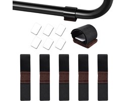 All4You - Vloerbeschermers voor stoelen | Klittenbandsluiting | Zelfklevende viltglijders | Parketbescherming | Geschikt voor slee- en schommelstoelen | Meubelviltkussens | Antislip | 24 stuks.