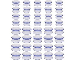 Allecta - 40-delige transparante PVC zuignappen set voor raam, tafel, spiegel en aquarium