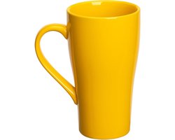 Allecta - Grote keramische koffiemok 500ml voor koffie en thee - Theekop - Cappuccino beker met handvat - Jumbokop - Ontbijtschaal met groot formaat