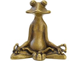 Allecta - Mediterende metalen kikker voor tuindecoratie binnen en buiten.