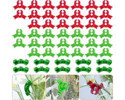 Allecta - Plant Clips voor Plant Training en Support - 50 stuks - Rood en Groen