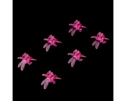 Allecta - Plant Orchidee Clips 100 stuks, Draagbare Daisy Tuin Bloem Plant Ondersteuning Clips, Licht Verbinden Planten, Gadget Tuinieren_utensils (Rood)