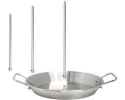 Allecta - Verticaal Grill Rooster voor RVS Barbecue met Vlees Spit - Taco's, Shawarma, Churrasco.